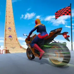 超级英雄自行车特技游戏 3d